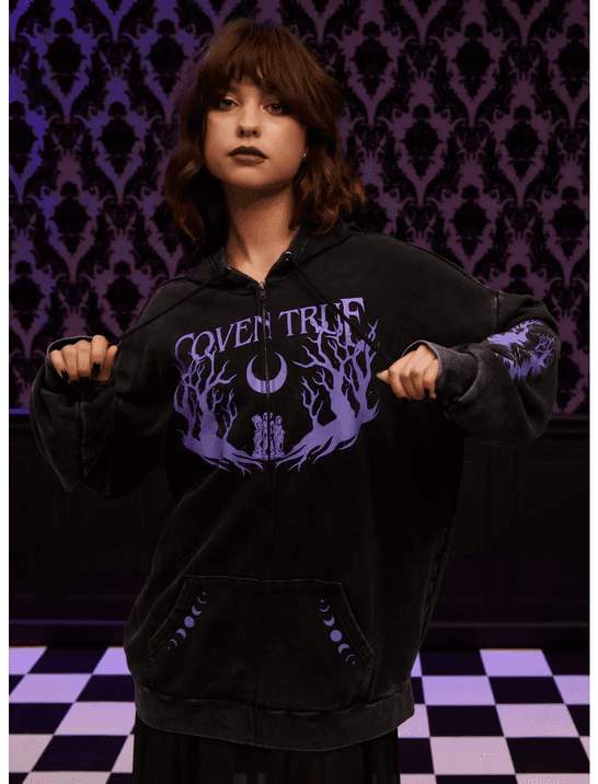 Her Universe Marvel Agatha All Along Coven True Girls Oversized Hoodie