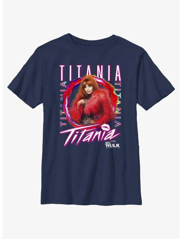 Titania t-shirt / shop it <a href= https://www.hottopic.com/product/marvel-she-hulk-attorney-at-law-titania-portrait-t-shirt/20047738.html>here</a>