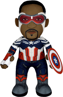 Bleacher Creatures Captain America (Sam Wilson) / shop it <a href=https://www.amazon.com/Bleacher-Creatures-Marvel-Captain-America/dp/B0937H67VX>here</a>