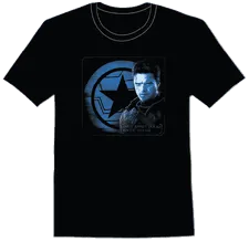 <a href=https://www.hottopic.com/product/marvel-the-falcon-and-the-winter-soldier-barnes-shield-t-shirt/15222201.html>Winter Soldier Profile T-Shirt</a> / Hot Topic