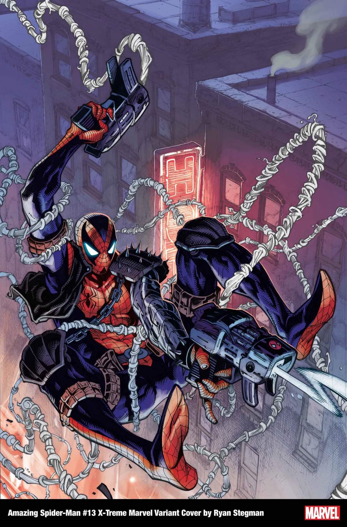 AMAZING SPIDER-MAN #13 X-TREME MARVEL VARIANT COVER by RYAN STEGMAN