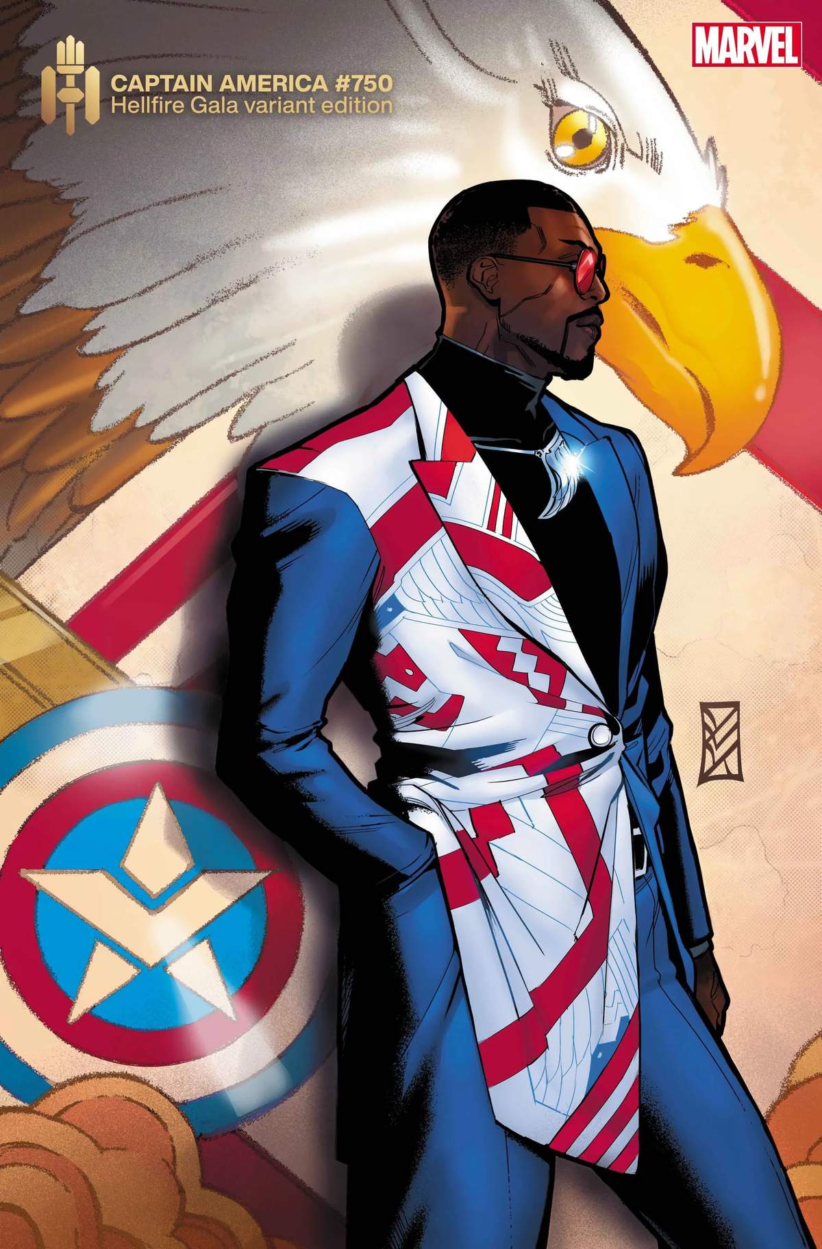 CAPTAIN AMERICA #750 Hellfire Gala Variant Cover by C.F. Villa