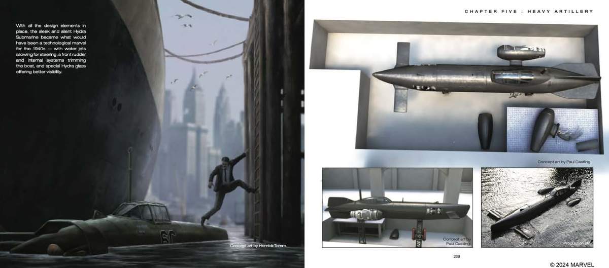 Marvel Studios' The Infinity Saga - Captain America: The First Avenger - The Art of the Movie | Concept art by Henrick Tamm & Paul Castling; Production Still