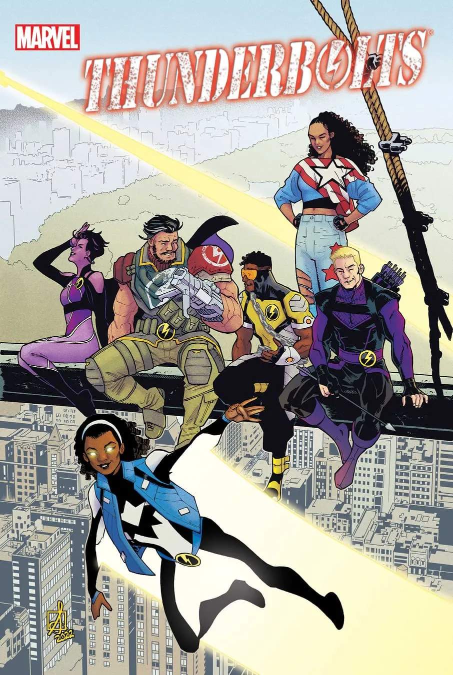 THUNDERBOLTS (2022) #1 cover by Sean Izaakse
