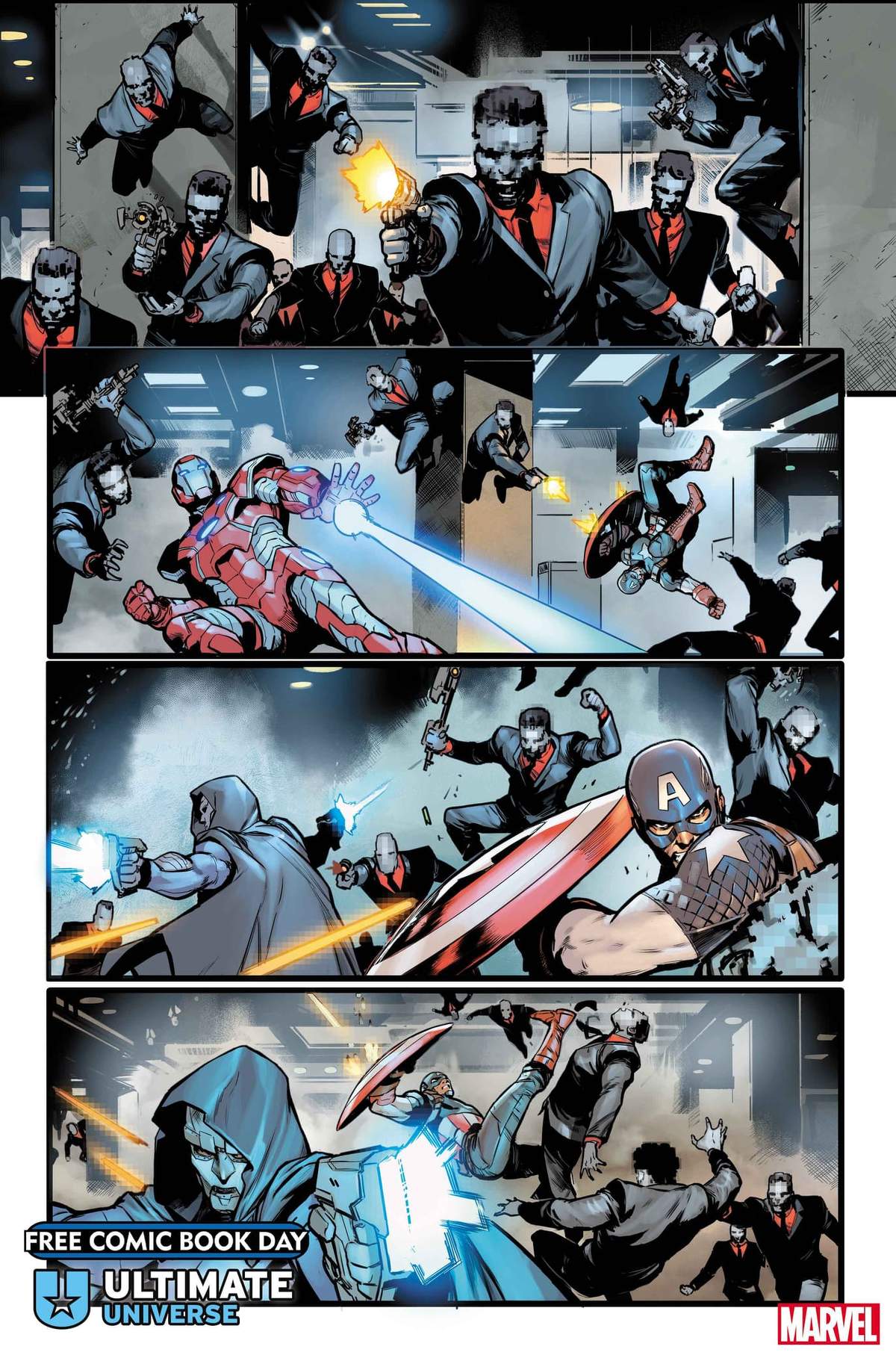 FREE COMIC BOOK DAY 2024: SPIDER-MAN & THE ULTIMATE UNIVERSE #1 interior artwork by Juan Frigeri