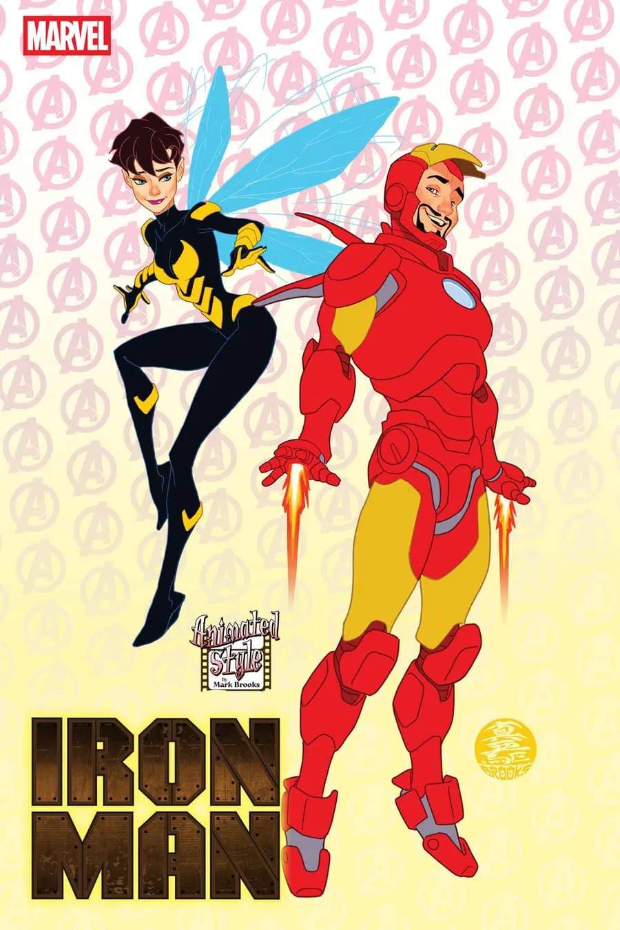 IRON MAN #5 Animated-Style Variant Cover by Mark Brooks