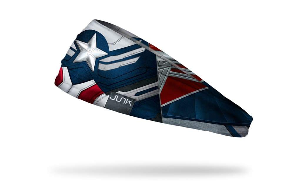 <a href=https://www.junkbrands.com/products/sam-wilson-suit-up-bbl>Sam Wilson: Suit Up Headband</a> / Junk Brands