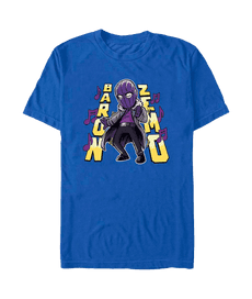 Baron Zemo Dancing Cartoon / shop it <a href=https://www.boxlunch.com/product/marvel-the-falcon-and-the-winter-soldier-baron-zemo-cartoon-t-shirt/15936973.html>here</a>