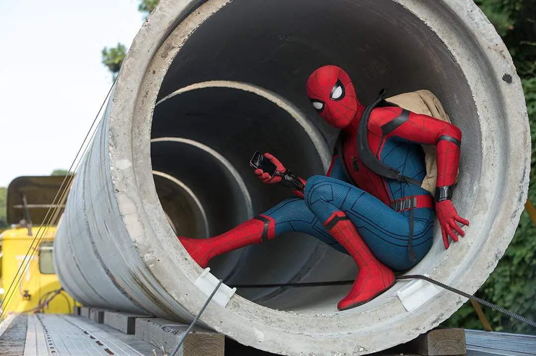 Spider-Man in his new costume