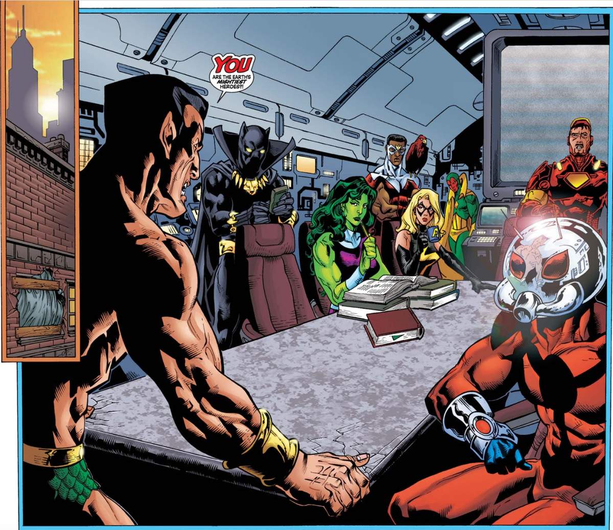 Falcon with the Avengers.