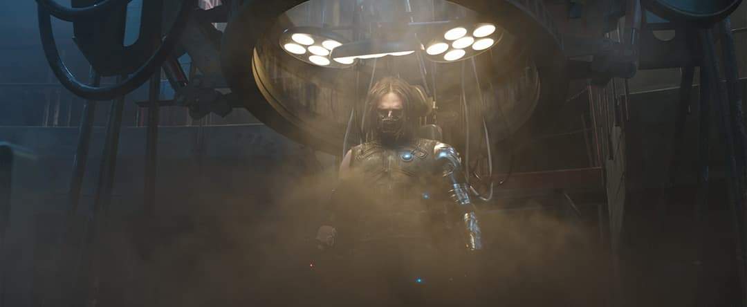 Winter Soldier (Bucky Barnes) coming out of cryogenic freeze