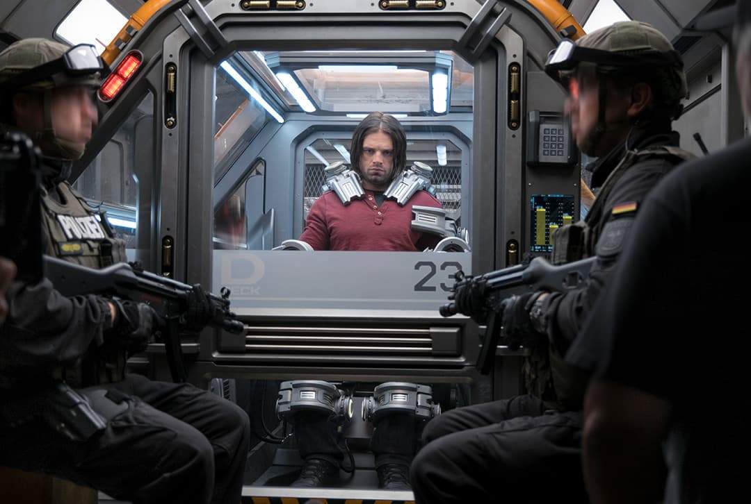 Winter Soldier (Bucky Barnes) in custody