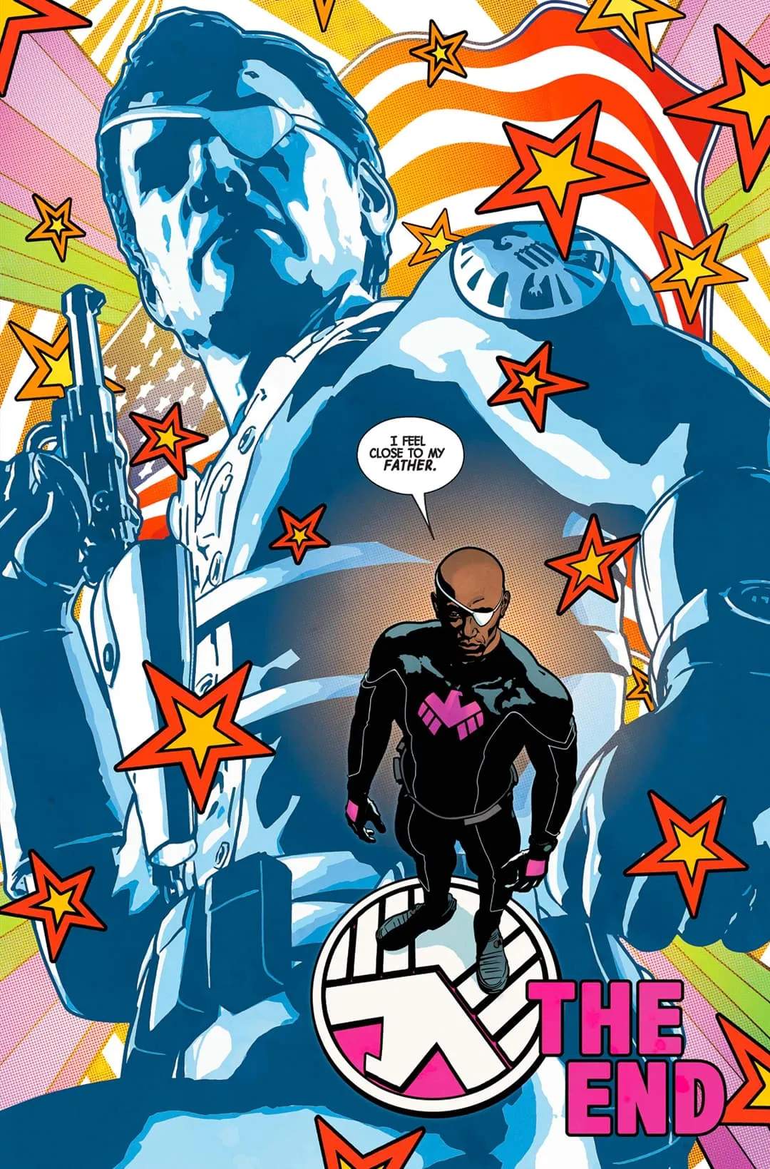 Nick Fury Jr. & his father Nick Fury Sr.