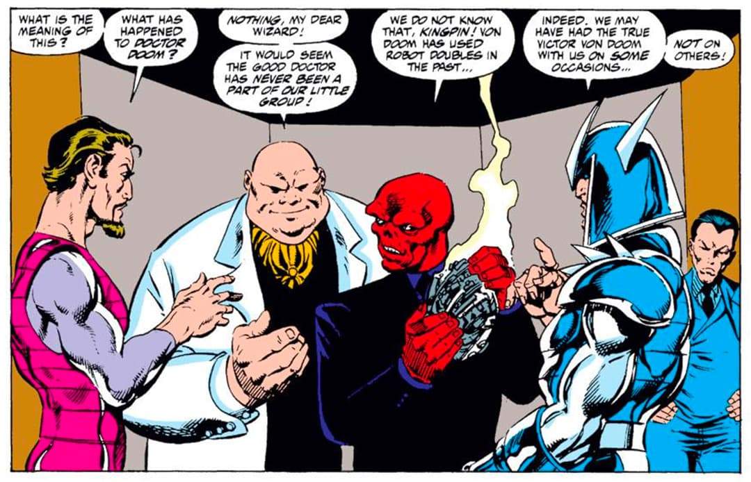 Loki, Doctor Doom, Red Skull, Kingpin