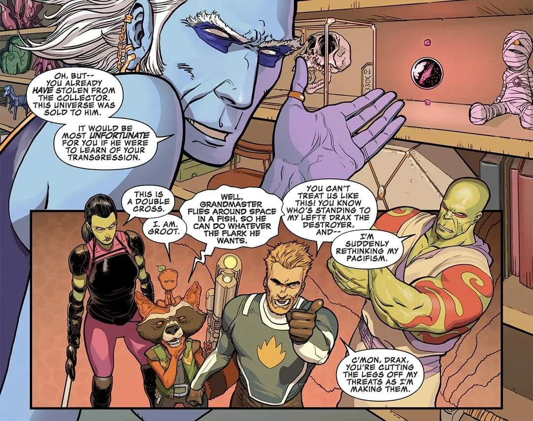 Drax meets the Collector
