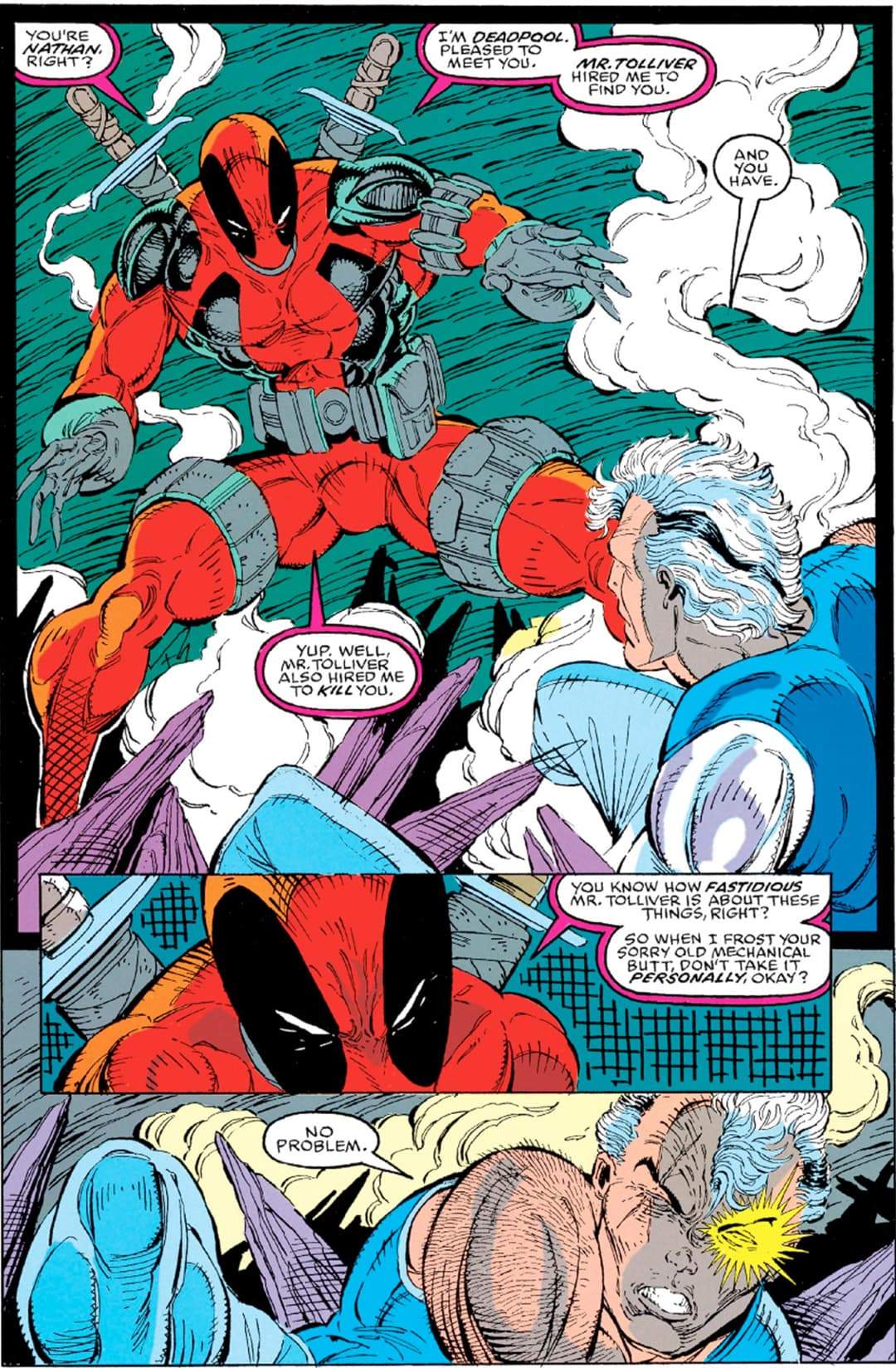 Deadpool Origin and Tolliver