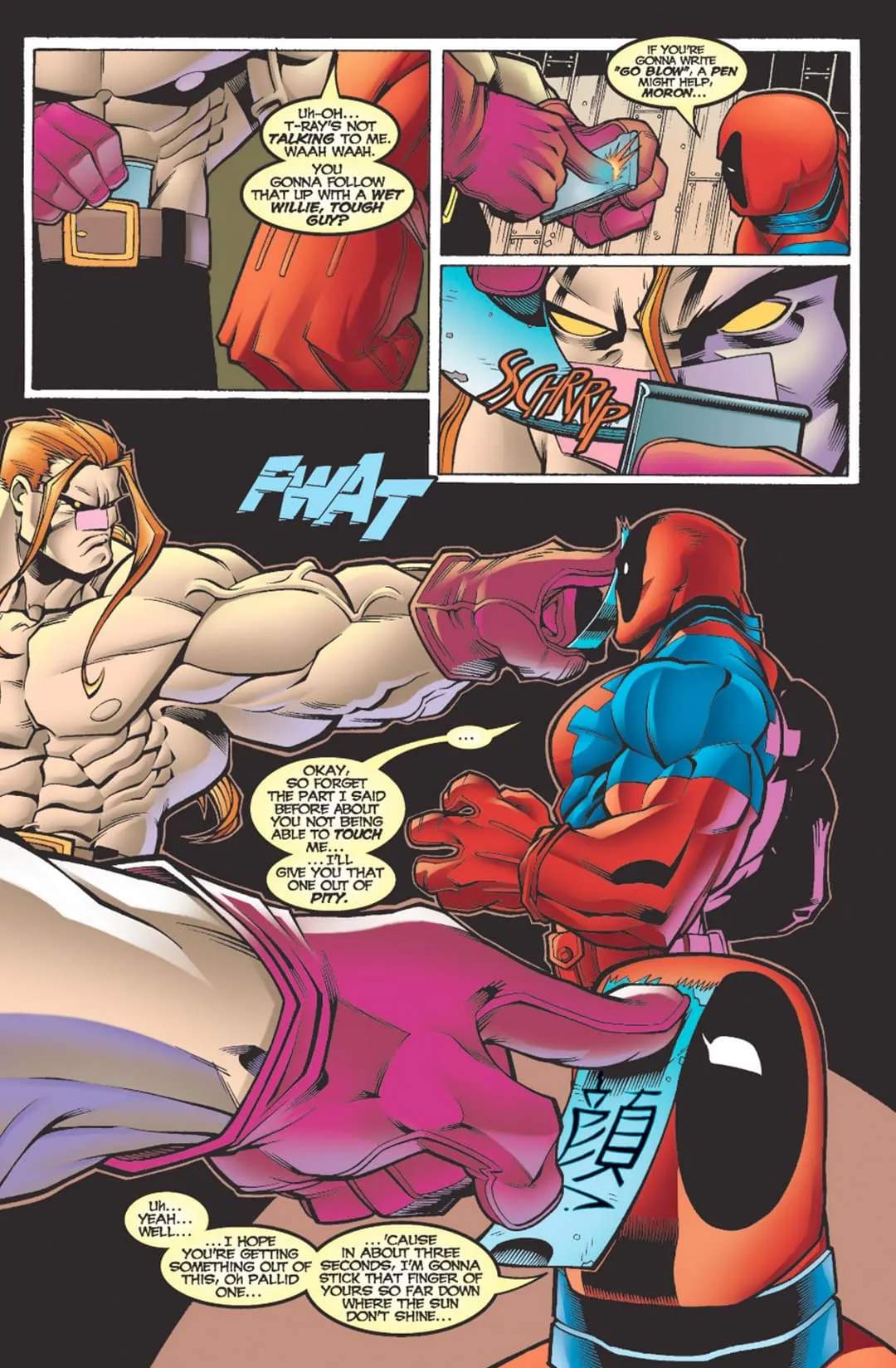 Deadpool and T-Ray