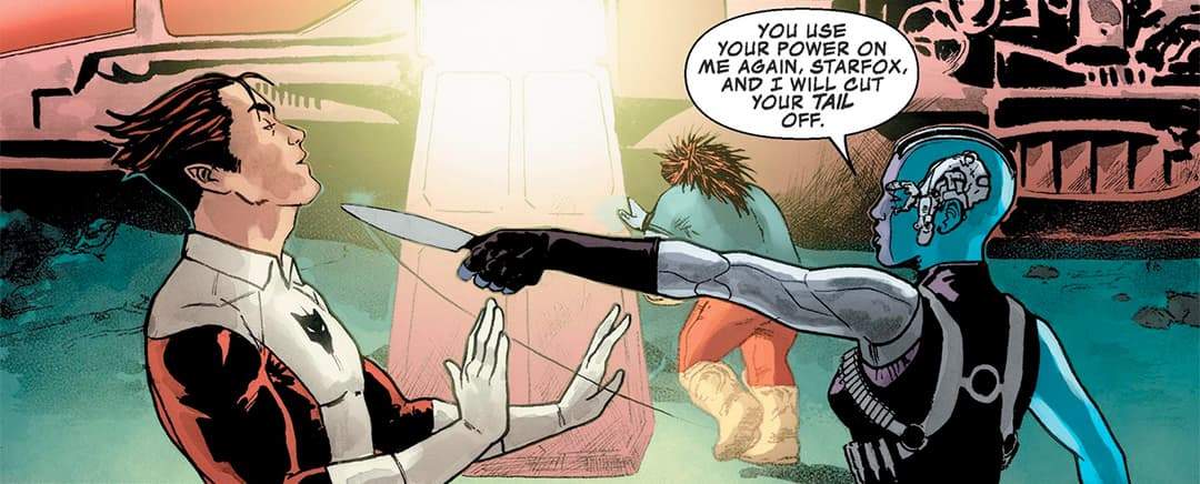 Nebula threatening Starfox