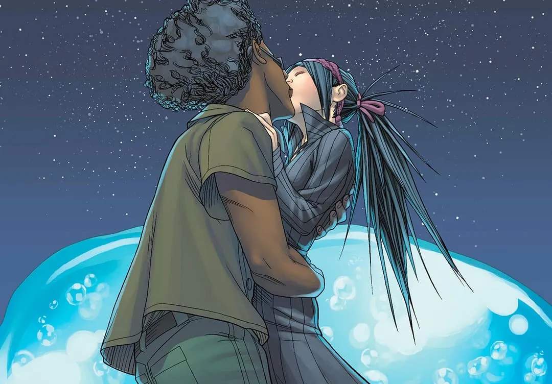 Alex kisses Nico