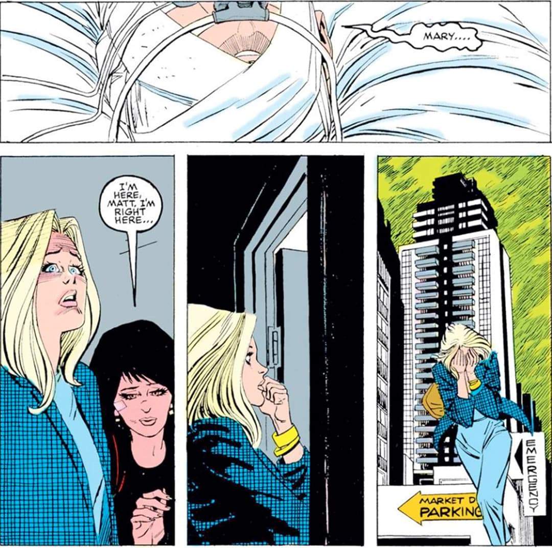 Matthew murdock (Daredevil) asks for Mary over Karen Page