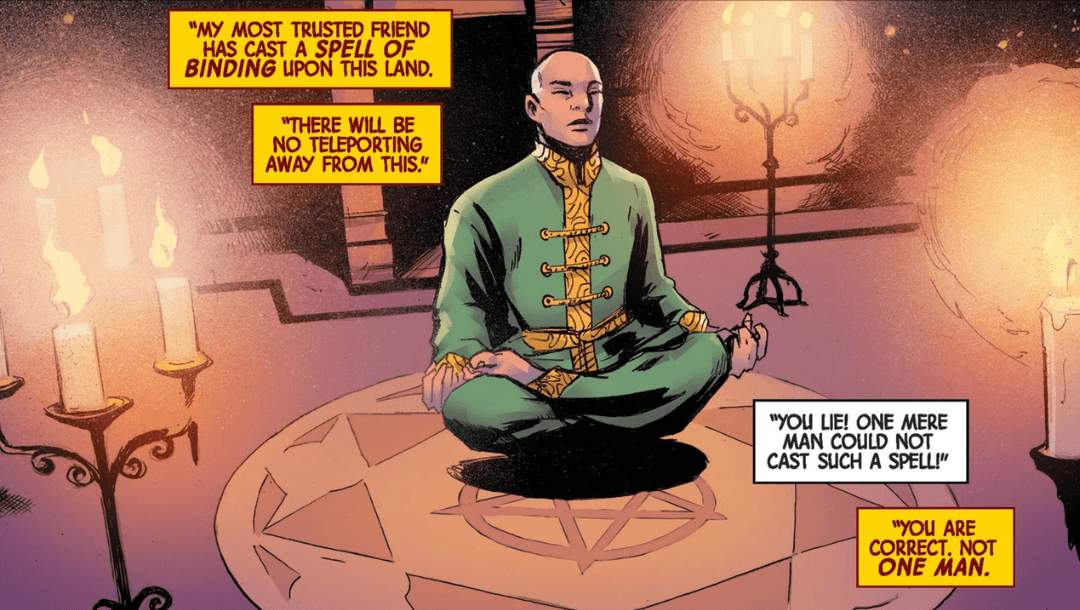 Wong casts a spell of binding