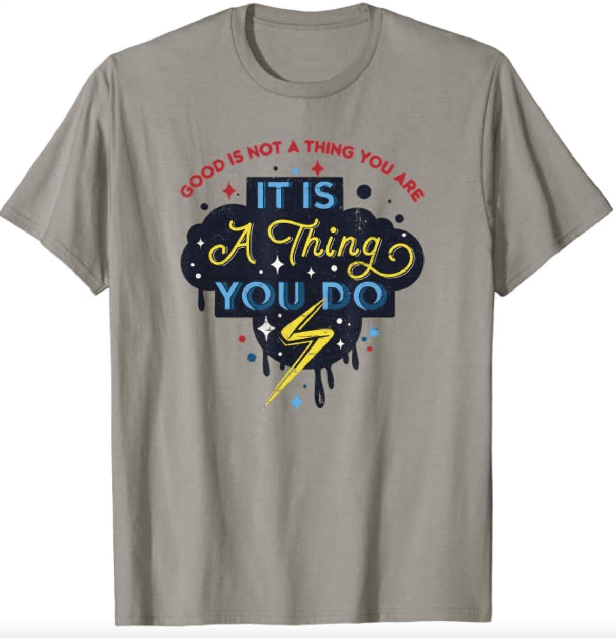 Ms. Marvel drippy quote t-shirt / shop it <a href=https://www.amazon.com/Marvel-Thing-Drippy-Quote-T-Shirt/dp/B09YSVC5S7>here</a>