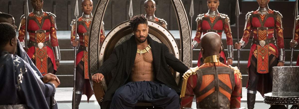 Killmonger on the throne
