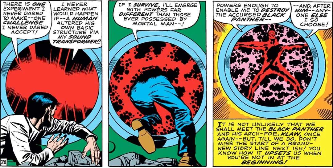 Klaw Comic Panel