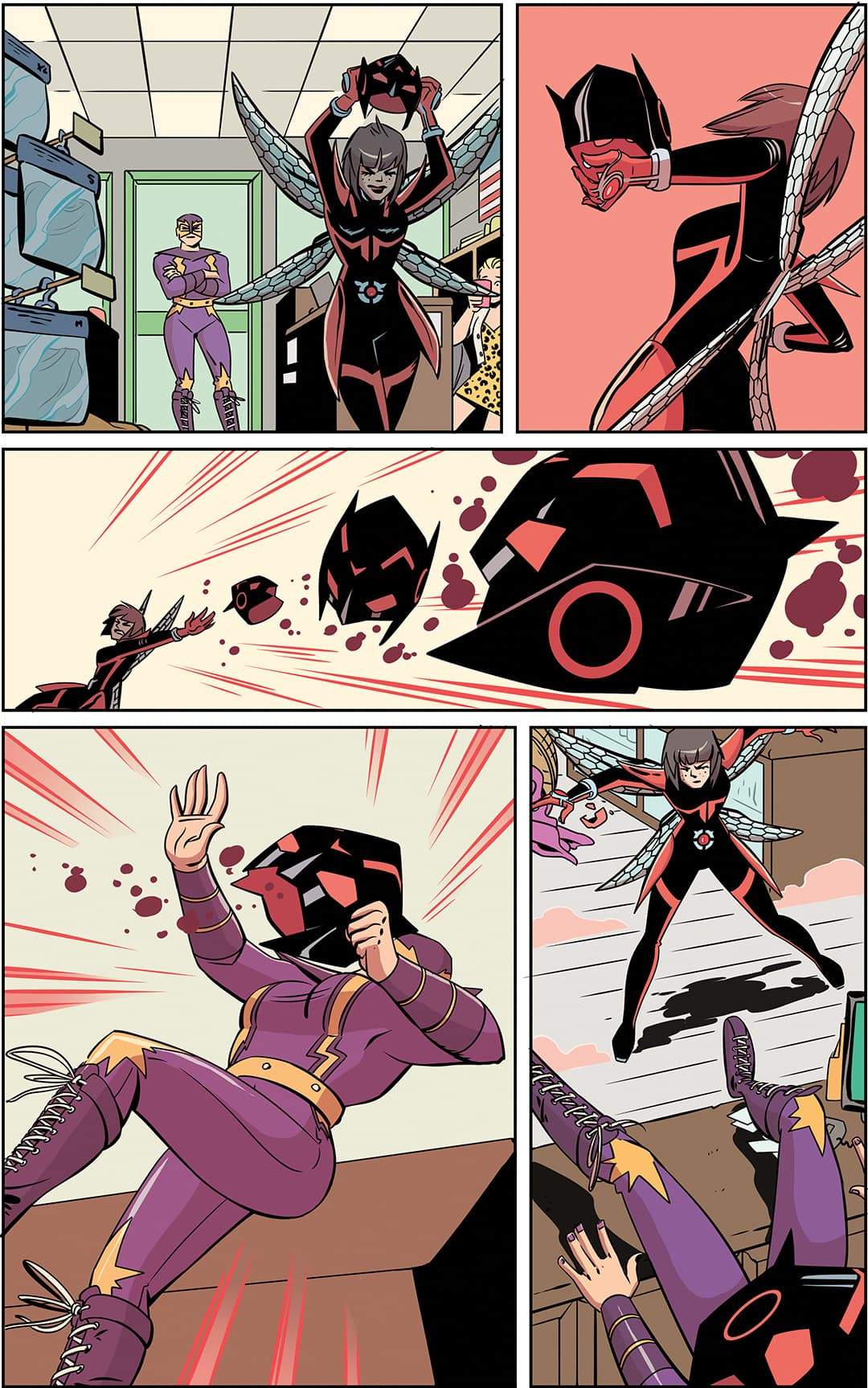 Wasp (Nadia Pym) Fighting