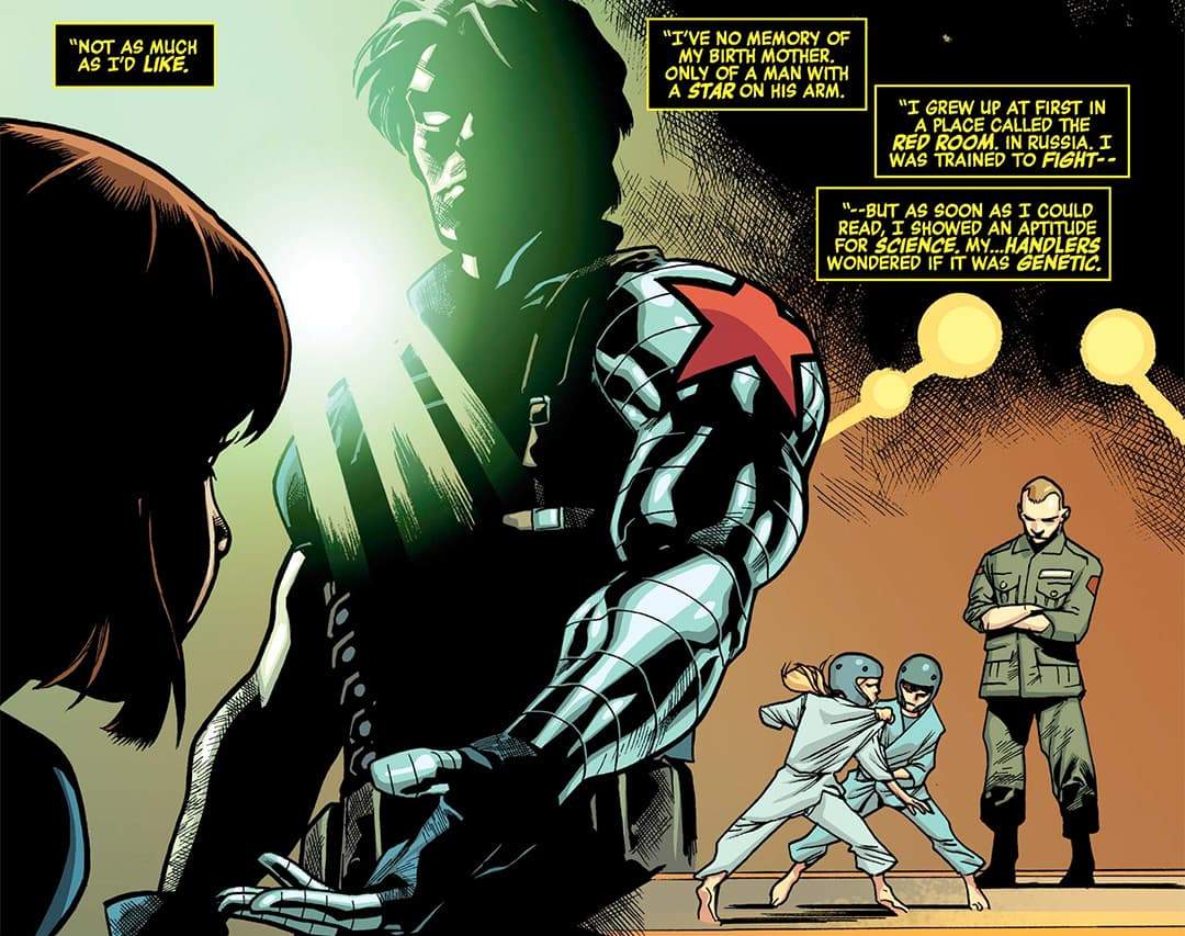 Wasp (Nadia Pym) and The Winter Soldier (Bucky Barnes)