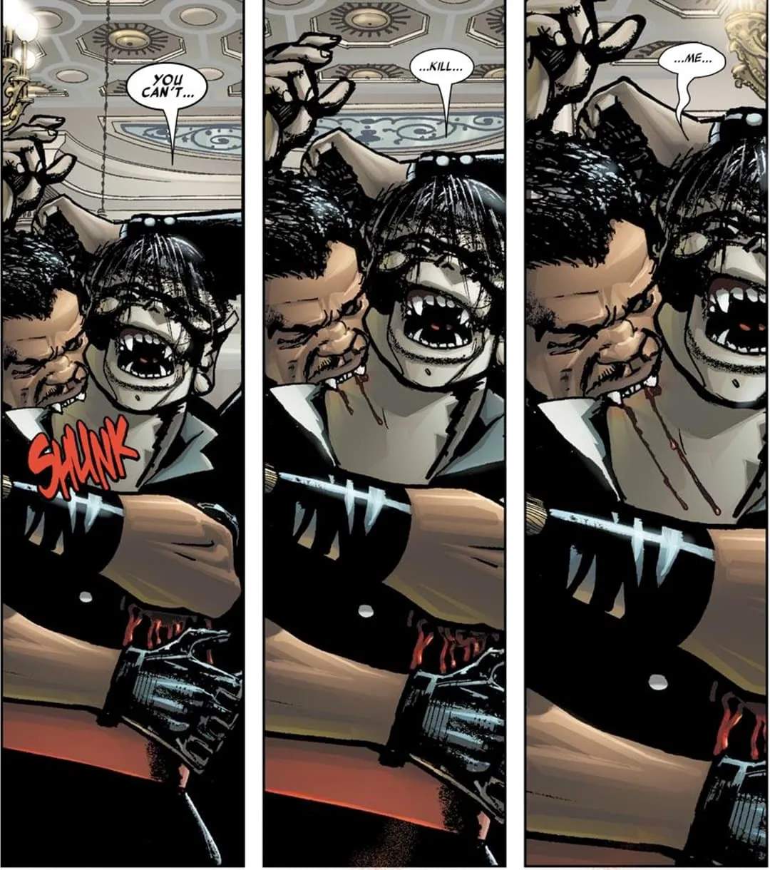 Blade biting