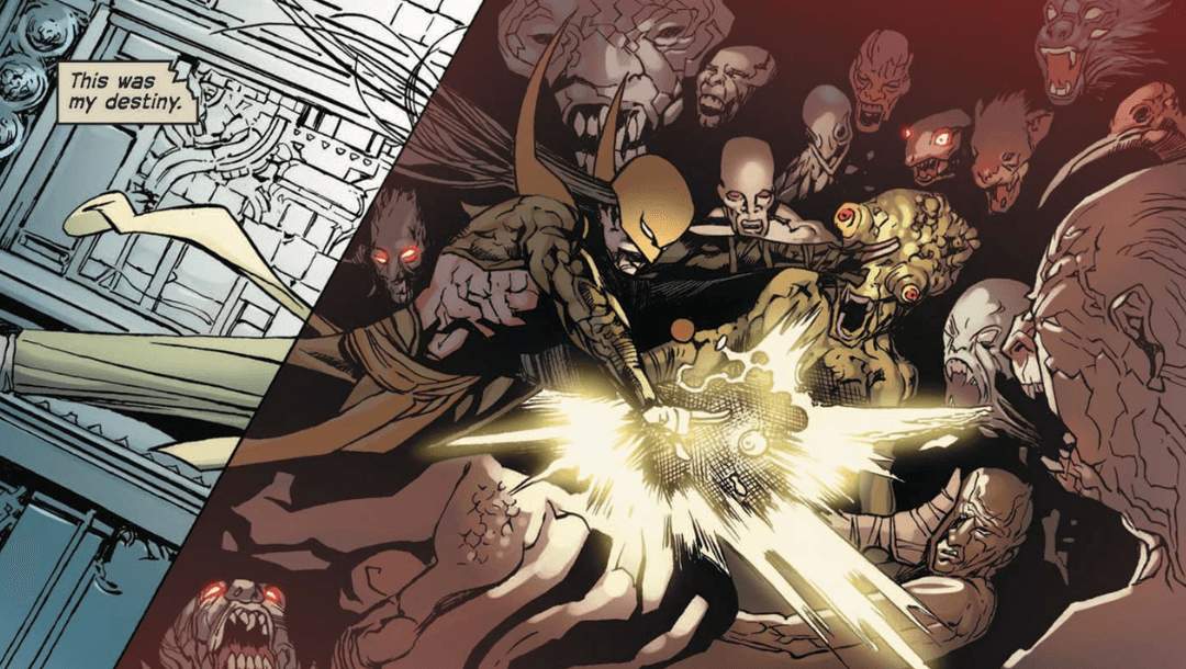 Quan Yazo fighting demons in hell