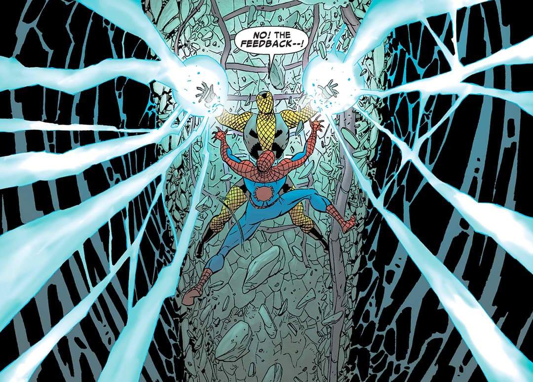 Shocker fighting Spider-Man