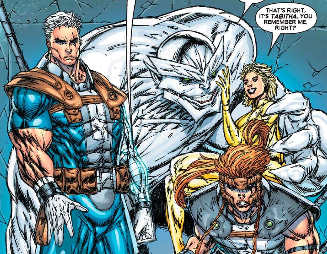 Caliban with the other horsemen