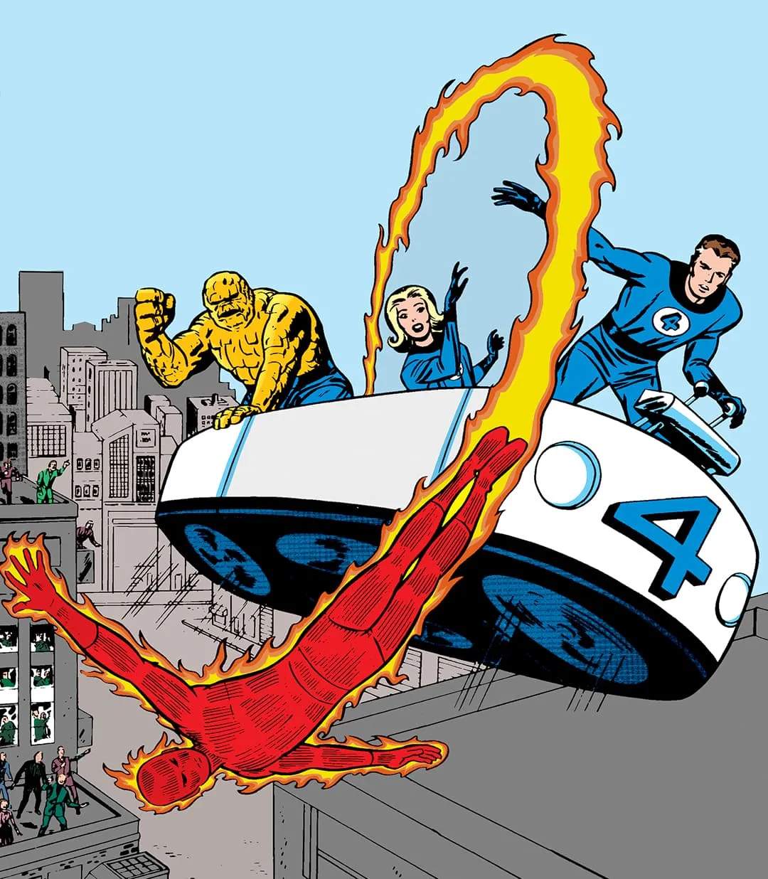 The Fantastic Four take to the skies