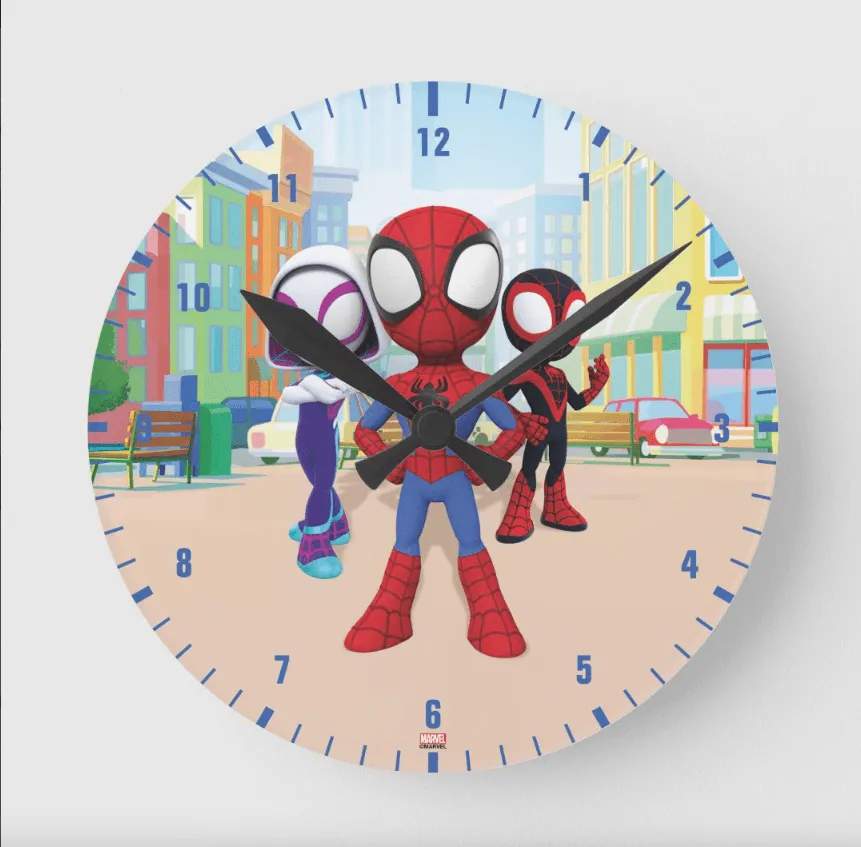 Spidey and his Amazing Friends | Spidey Team In Town Round Clock