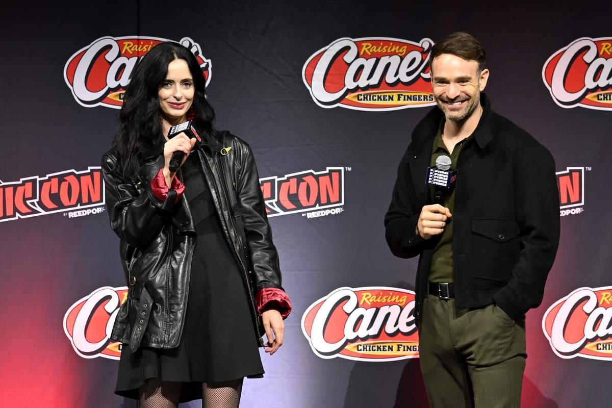 'Daredevil: Born Again' stars Krysten Ritter and Charlie Cox at NYCC