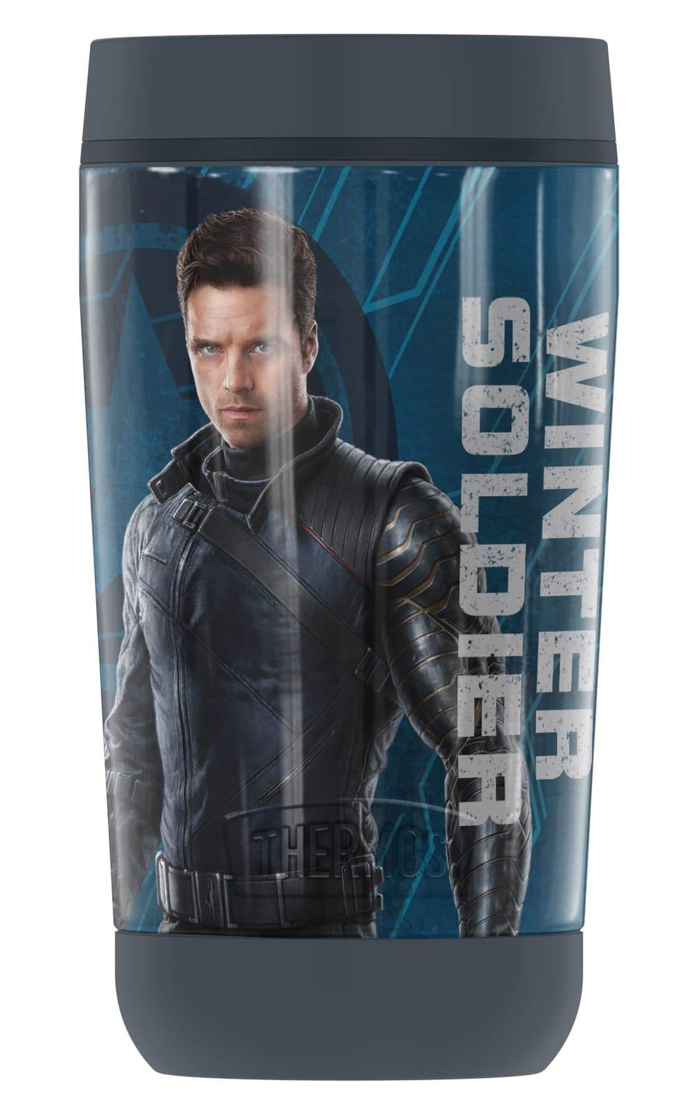<a href=https://www.amazon.com/Marvel-GUARDIAN-COLLECTION-Stainless-insulated/dp/B08ZJSM4QQ>The Winter Soldier Stainless Steel Travel Tumbler, Vacuum insulated & Double Wall, 12 oz.</a> / Amazon