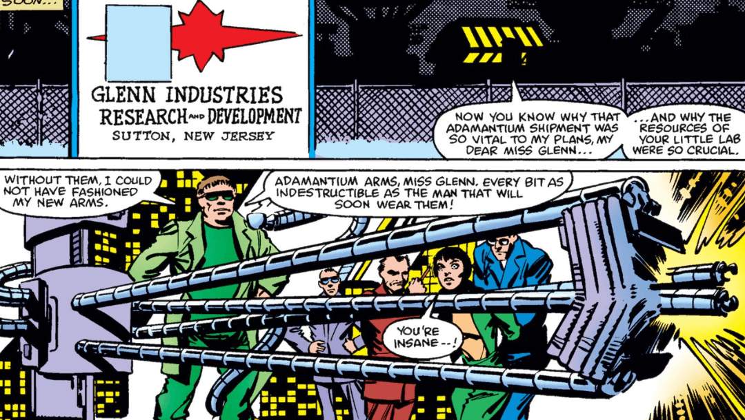 Doctor Octopus creates new arms made of Adamantium