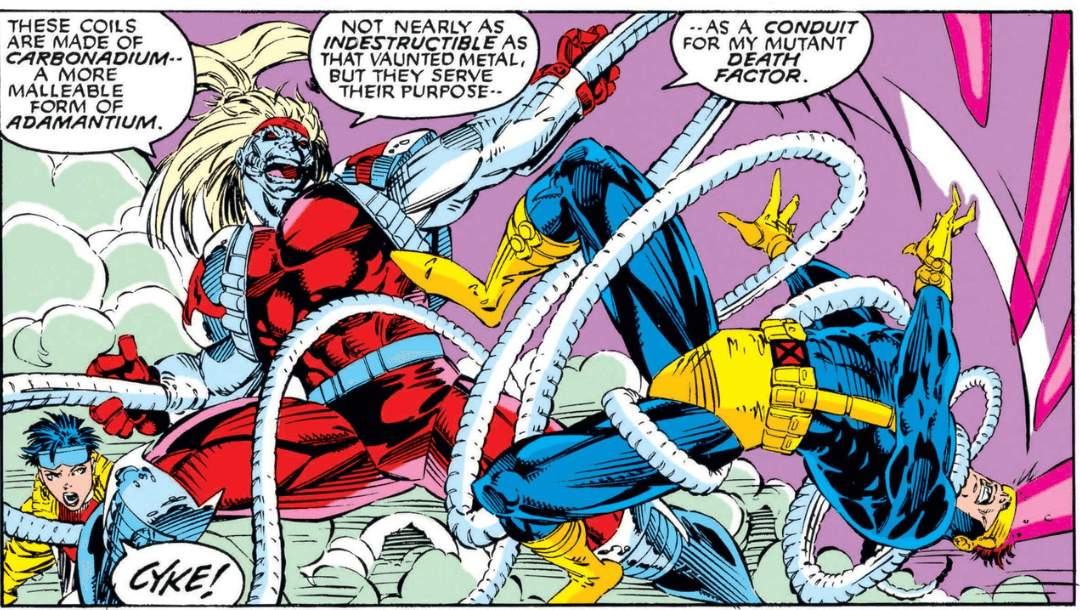 Omega Red and his built-in Carbonadium whips