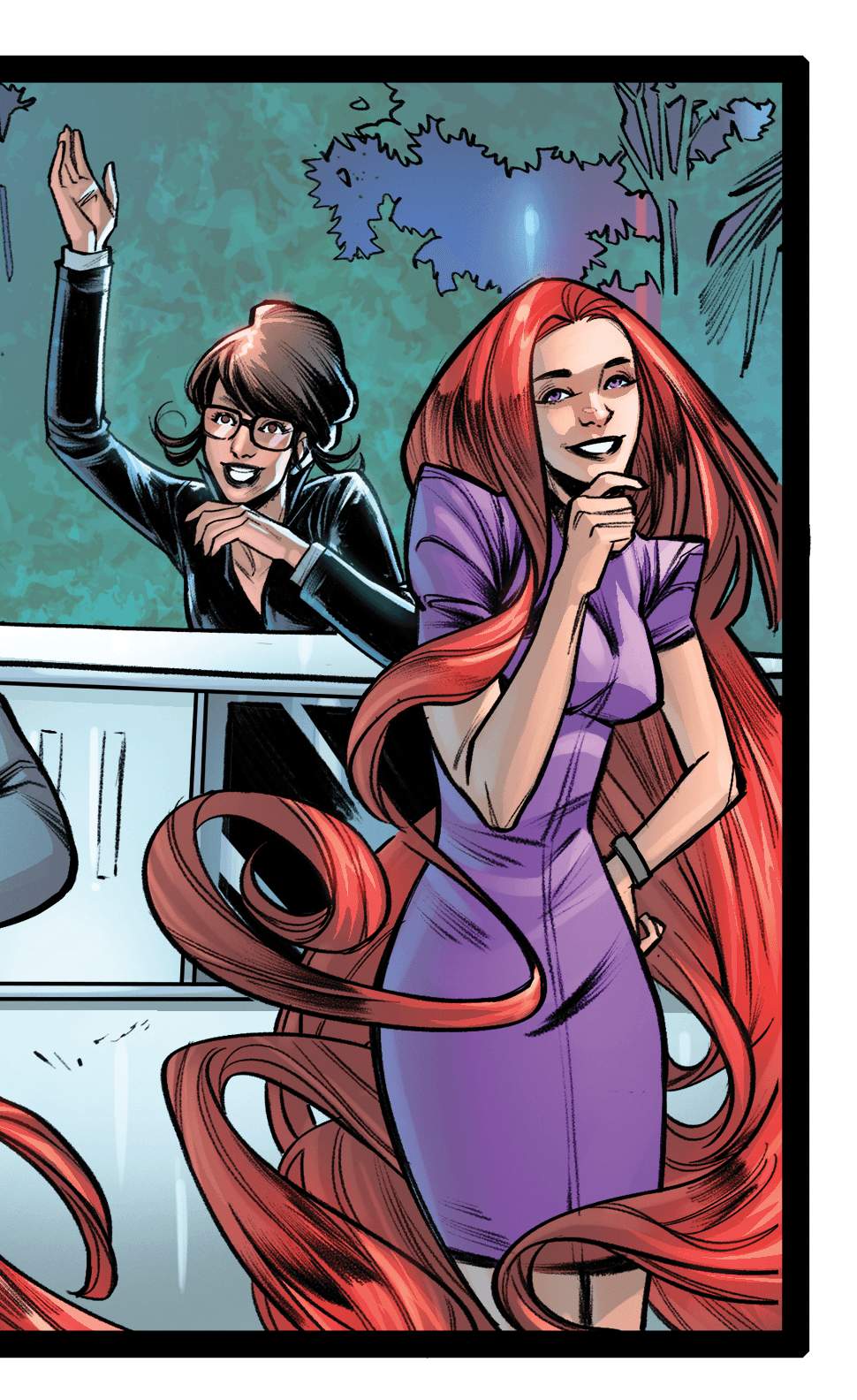 Fantastic Four: Wedding Special #1 Interior story art by Laura Braga with colors by Jesus Aburtov