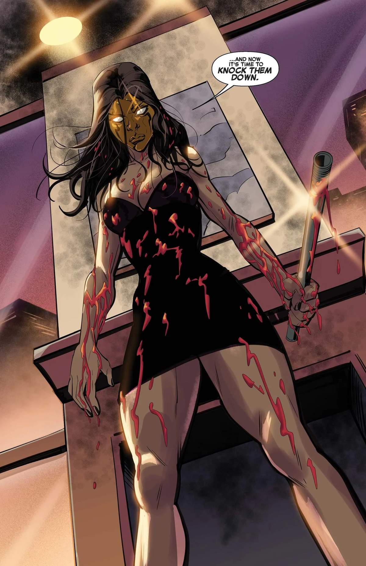 Madame Masque sets her next plan in motion in AMAZING SPIDER-MAN: GANG WAR FIRST STRIKE (2023) #1.