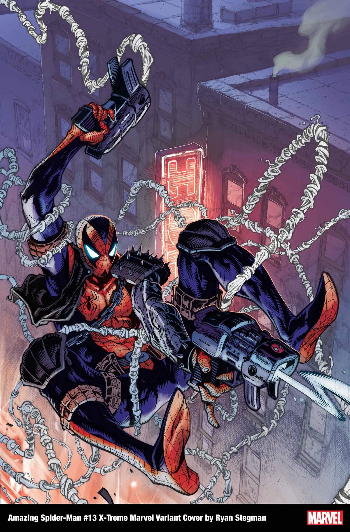 AMAZING SPIDER-MAN #13 X-TREME MARVEL VARIANT COVER by RYAN STEGMAN