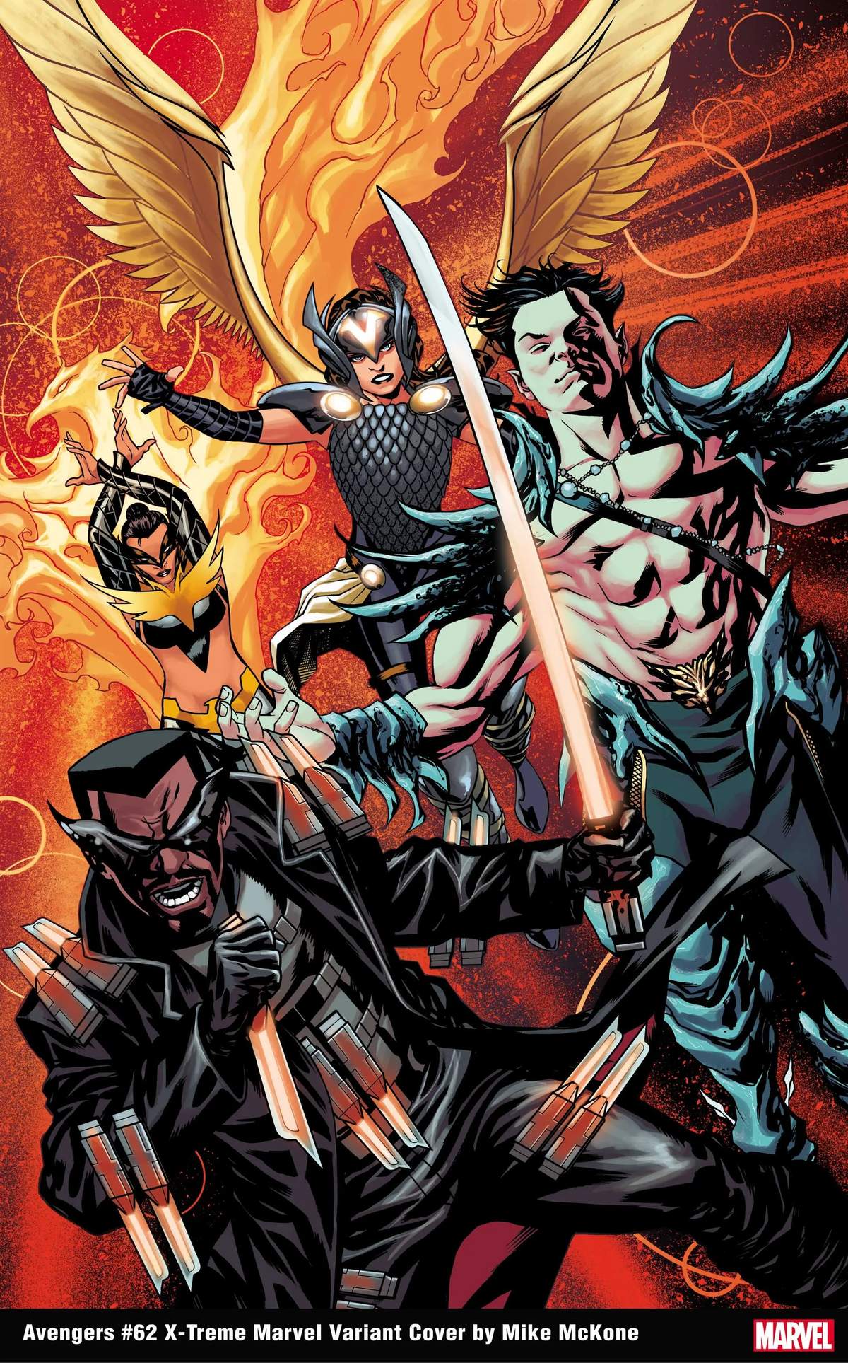 AVENGERS #62 X-TREME MARVEL VARIANT COVER by MIKE McKONE
