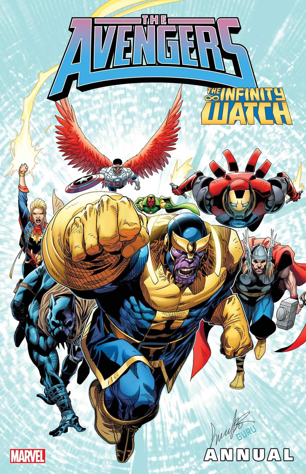 AVENGERS ANNUAL #1 cover by Salvador Larroca
