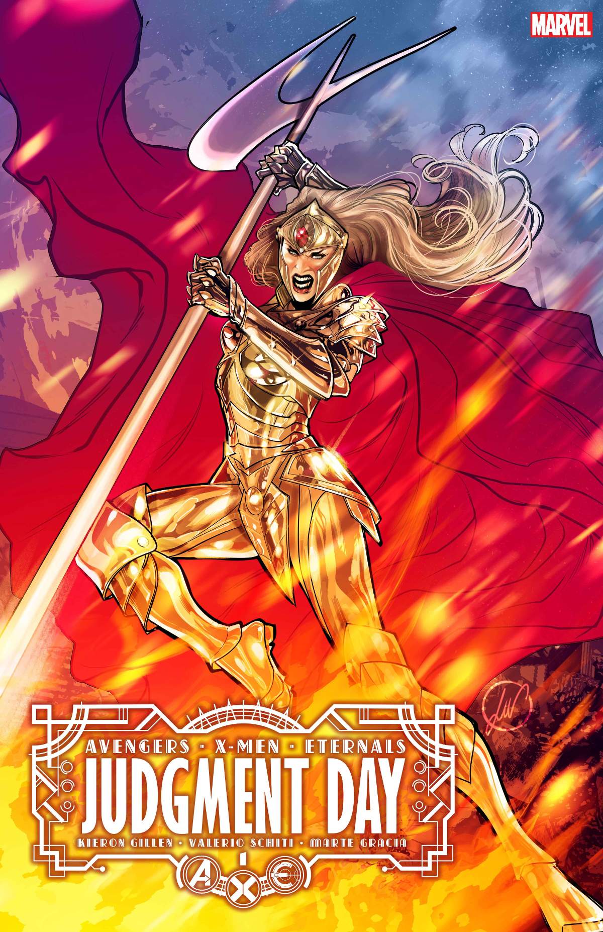 JUDGMENT DAY #1 WERNECK WOMEN OF A.X.E. VARIANT COVER by LUCAS WERNECK