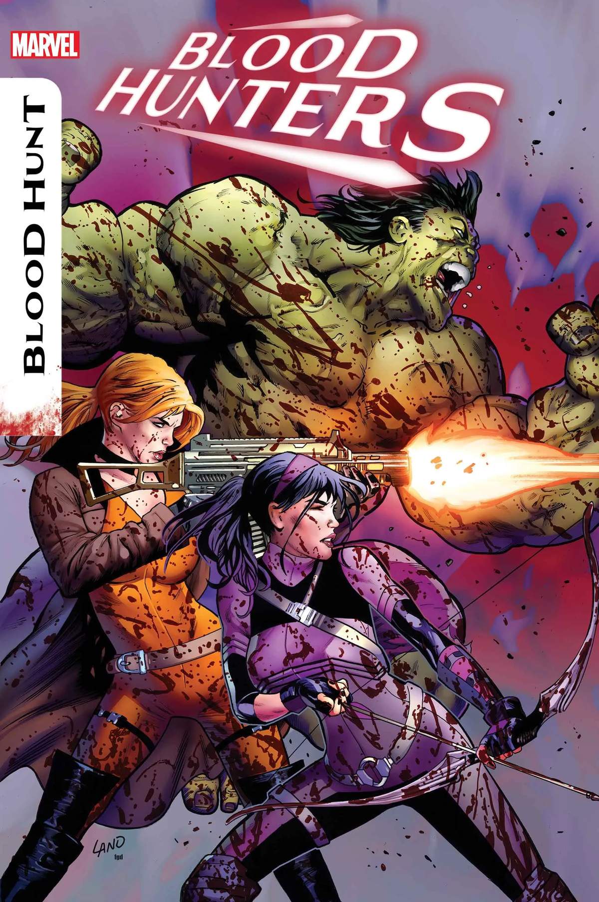 BLOOD HUNTERS #2 cover by Greg Land