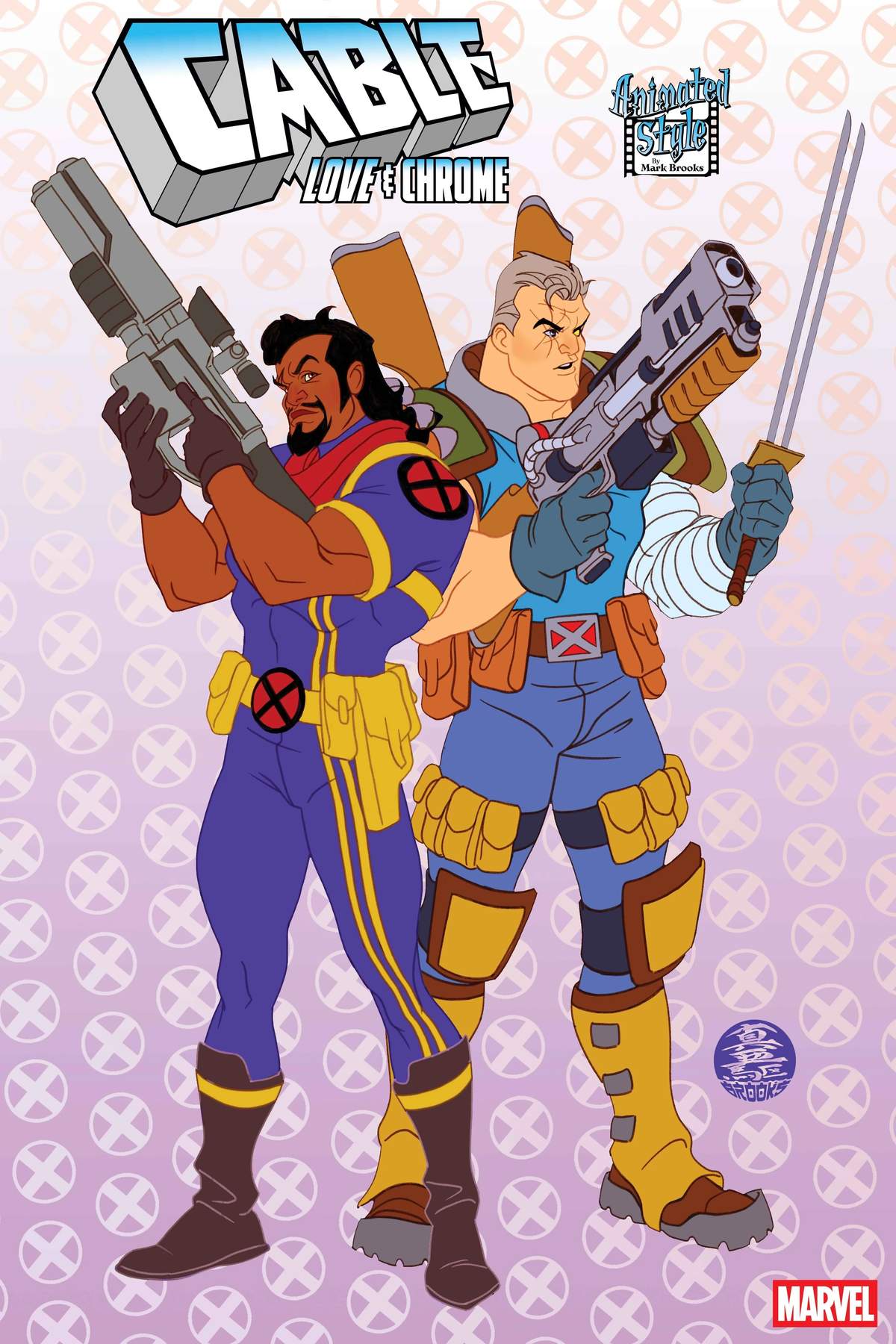 CABLE: LOVE AND CHROME #2 Animated-Style Variant Cover by Mark Brooks