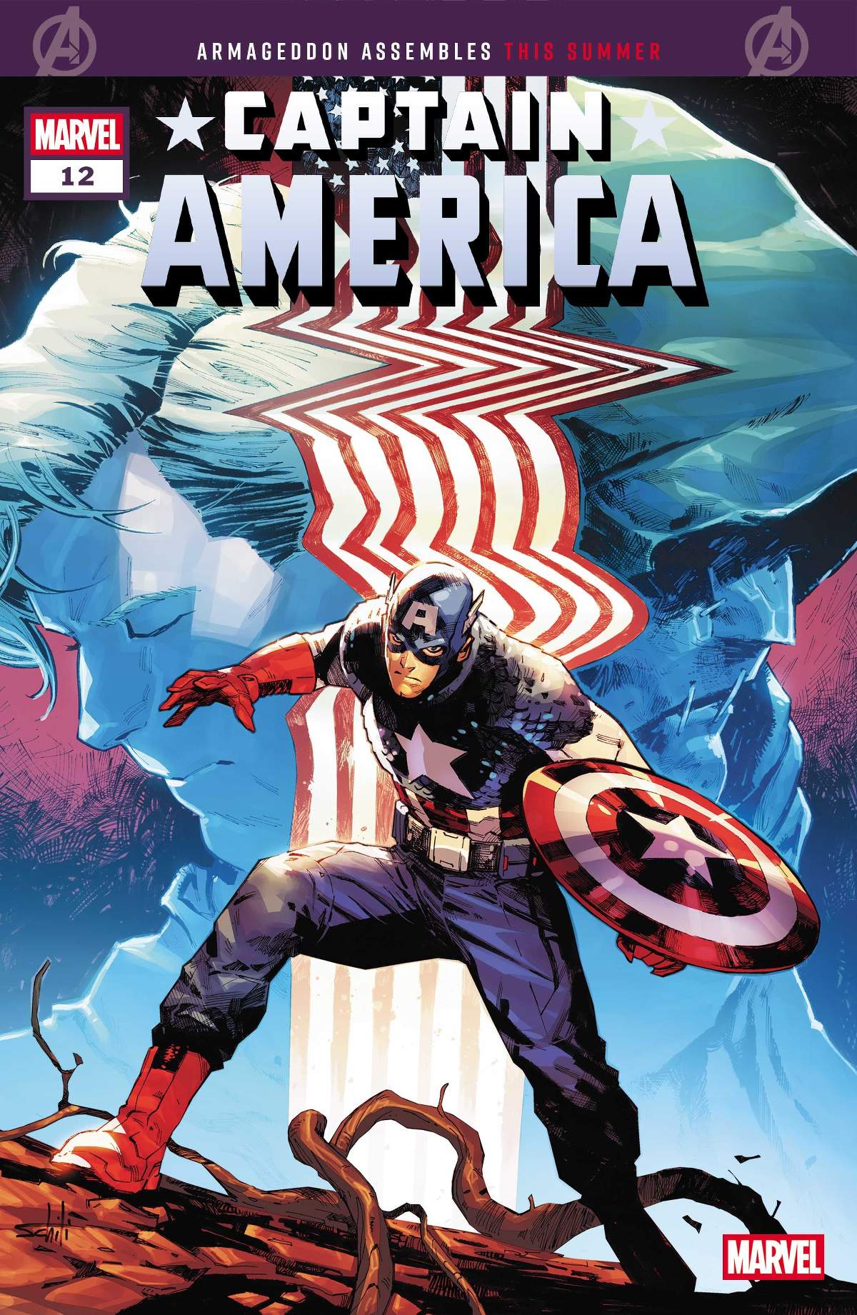 CAPTAIN AMERICA #12 Cover by VALERIO SCHITI