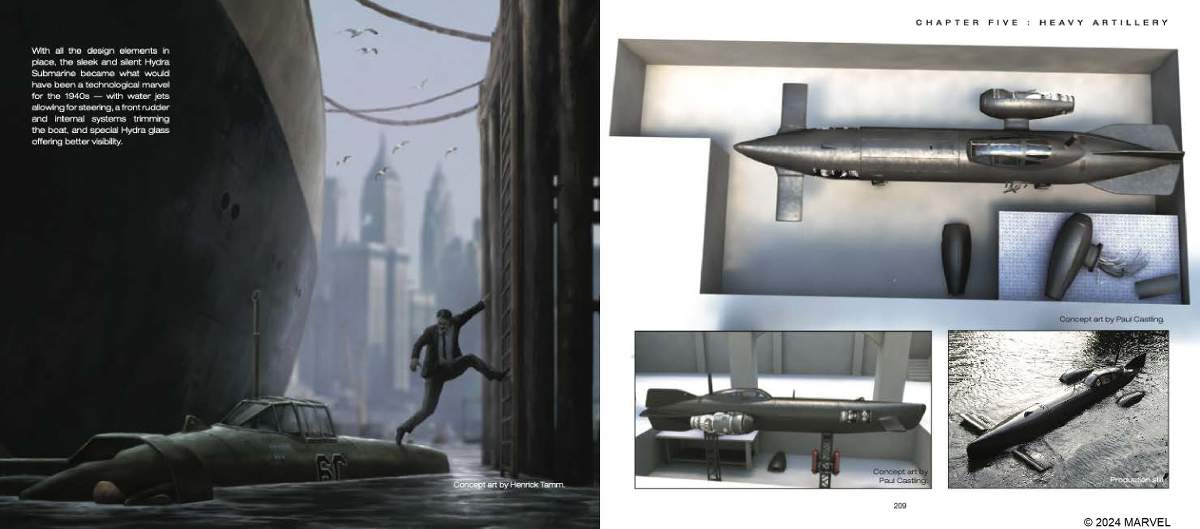 Marvel Studios' The Infinity Saga - Captain America: The First Avenger - The Art of the Movie | Concept art by Henrick Tamm & Paul Castling; Production Still